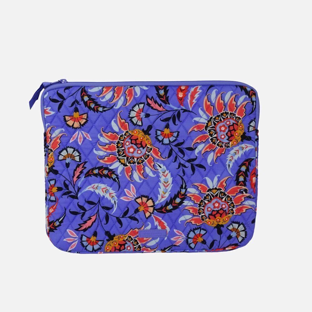VERA BRADLEY Laptop Sleeve Case Factory Style MURAL GARDEN Floral Purple NWT $55